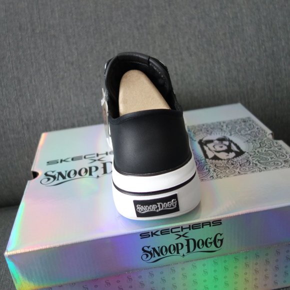 Skechers x Snoop Dogg Slip Ins Black/White Size 8.5-Brand New in Box Never Worn - Picture 7 of 16